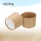 100 Brown Kraft Paper Baking Cups – 6oz Greaseproof Muffin & Cupcake Liners for Weddings & Parties